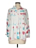 Aqua 100% Rayon Color Block White 3/4 Sleeve Blouse Size M - photo 1