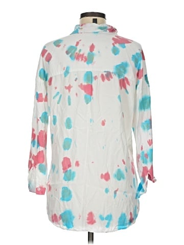 Aqua 3/4 Sleeve Blouse (view 2)