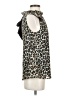 Gibson Animal Print Brown Sleeveless Blouse Size XS - photo 4