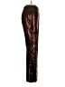 Flat White Metallic Gold Burgundy Casual Pants Size S - photo 4