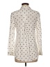 George 100% Rayon Polka Dots Ivory Long Sleeve Blouse Size 8 - photo 2