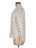 George 100% Rayon Polka Dots Ivory Long Sleeve Blouse Size 8 - photo 5