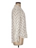 George 100% Rayon Polka Dots Ivory Long Sleeve Blouse Size 8 - photo 4