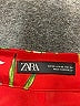 Zara 100% Polyester Tropical Red Shorts Size XS - photo 3