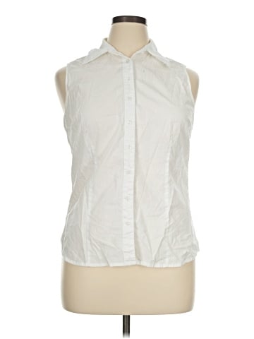 Chadwicks Sleeveless Button-Down Shirt (view 1)