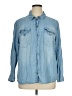 Sanctuary 100% Lyocell Blue Long Sleeve Button-Down Shirt Size 1X - photo 1