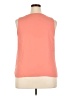 Nine West 100% Polyester Orange Sleeveless Top Size XXL - photo 2