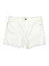 Guess Solid White Denim Shorts Size 31 waist - photo 1