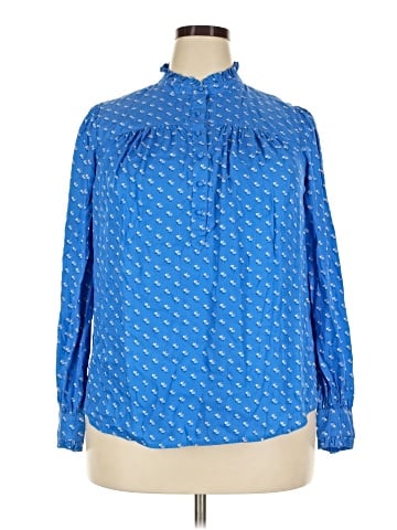 Vineyard Vines Long Sleeve Silk Top (view 1)