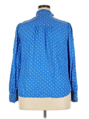 Vineyard Vines Long Sleeve Silk Top (view 2)