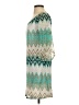 Tacera 100% Polyester Chevron-herringbone Teal Casual Dress Size S - photo 5