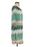 Tacera 100% Polyester Chevron-herringbone Teal Casual Dress Size S - photo 4