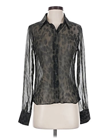 Topshop Long Sleeve Blouse (view 1)