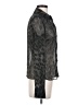 Topshop Animal Print Black Long Sleeve Blouse Size 2 - photo 4