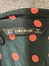 Zara Basic Polka Dots Black Long Sleeve Blouse Size L - photo 7