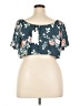 Leith 100% Polyester Teal Short Sleeve Top Size XXL - photo 2