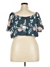 Leith 100% Polyester Teal Short Sleeve Blouse Size XXL - photo 2