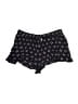 Aqua 100% Rayon Hearts Black Shorts Size S - photo 1