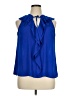 Skies Are Blue 100% Polyester Blue Sleeveless Blouse Size XL - photo 1