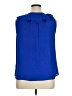 Skies Are Blue 100% Polyester Blue Sleeveless Blouse Size XL - photo 2