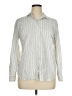Apt. 9 Stripes Ivory Long Sleeve Button-Down Shirt Size XL - photo 1