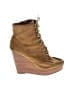 Coach 100% Leather Brown Wedges Size 8 - photo 1