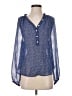 Yumi Kim Blue Long Sleeve Blouse Size S - photo 1