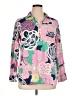 Talbots 100% Cotton Floral Pink Long Sleeve Blouse Size XL - photo 1