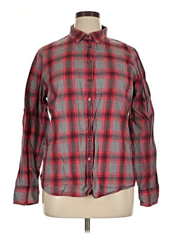 J.Crew Factory Store Long Sleeve Button-Down Shirt (view 1)