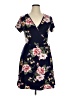 Derek Heart Floral Blue Casual Dress Size XL - photo 1