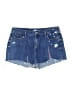 Old Navy 100% Cotton Blue Denim Shorts Size 14 - photo 1
