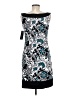 Connected Apparel Graphic Multi Color Blue Cocktail Dress Size 8 - photo 2