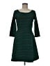 Old Navy Stripes Green Casual Dress Size M - photo 1