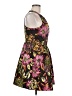 Gianni Bini Tropical Floral Multi Color Black Cocktail Dress Size M - photo 4