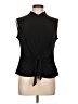Clara Sun Woo Black Sleeveless Blouse Size L - photo 1