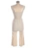 Monteau Solid Ivory Jumpsuit Size M - photo 2