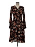 Jument 100% Polyester Floral Black Casual Dress Size EU 40 / US 10 - photo 1
