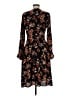 Jument 100% Polyester Floral Black Casual Dress Size EU 40 / US 10 - photo 2