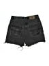 Faded Glory Black Gray Denim Shorts Size 10 (estimated) - photo 2