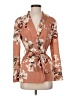 Zara Basic Floral Orange Blazer Size S - photo 1