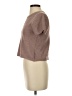 Cupcakes & Cashmere 100% Polyester Tweed Brown Short Sleeve Turtleneck Size XS - photo 5