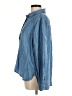 Lands' End 100% Lyocell Blue Long Sleeve Button-Down Shirt Size M (petite) - photo 5