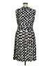 Eliza J Polka Dots Black Cocktail Dress Size 16 - photo 2