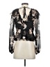 Parker 100% Polyester Black 3/4 Sleeve Blouse Size 4 - photo 2