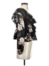 Parker 100% Polyester Black 3/4 Sleeve Blouse Size 4 - photo 4
