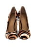 Nine West 100% Leather Animal Print Orange Heels Size 9 - photo 2