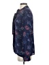 Splendid 100% Rayon Floral Blue Long Sleeve Blouse Size S - photo 5
