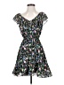 GB 100% Polyester Floral Black Cocktail Dress Size XS - photo 1