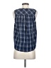 Joie 100% Cotton Blue Sleeveless Button-Down Shirt Size S - photo 2