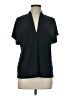 H&M Color Block Black Short Sleeve Blouse Size M - photo 1